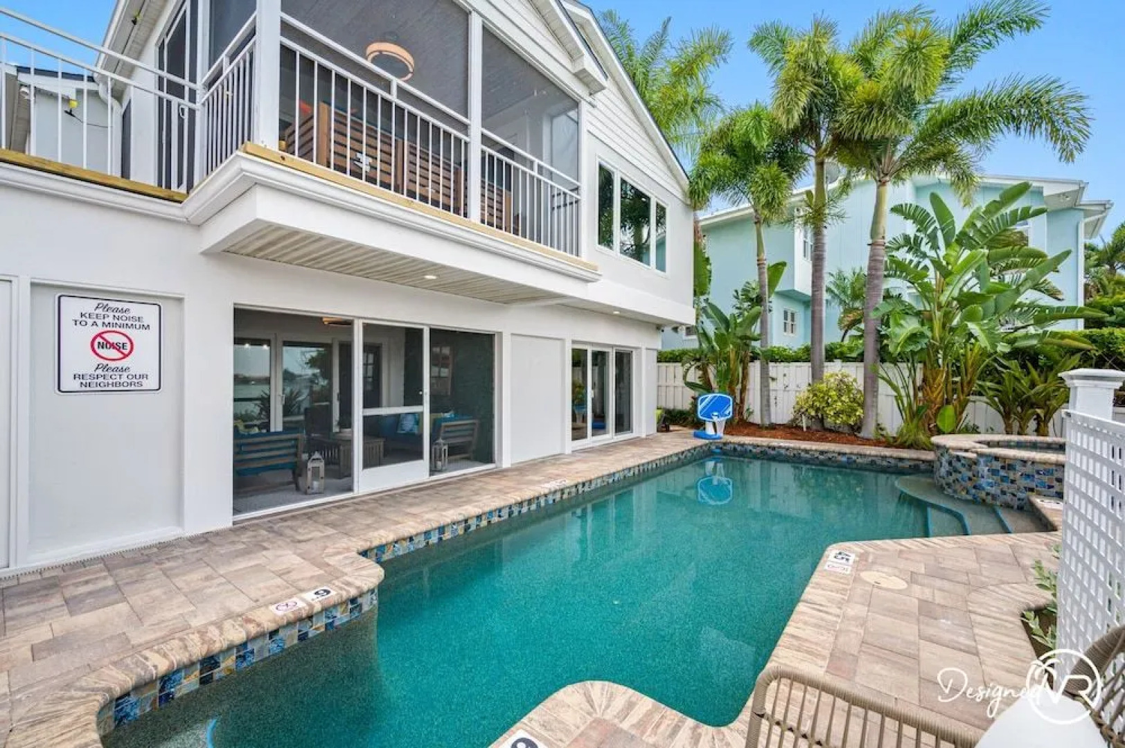 Chic 8BR with Heated Pool & Waterview