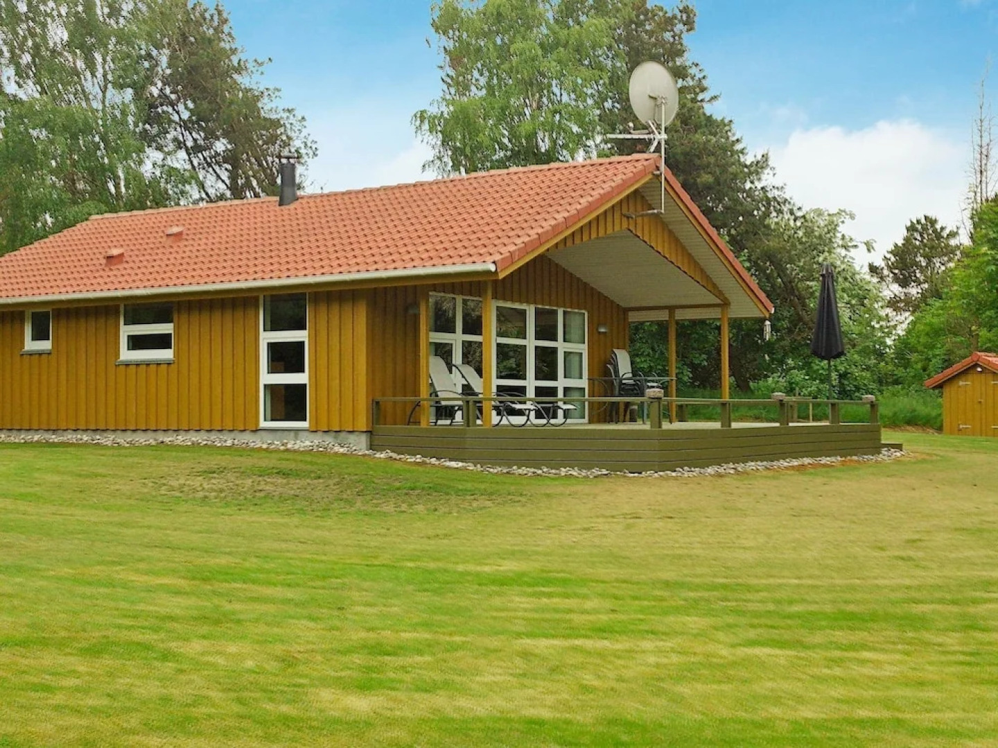 Stylish Holiday Home in Roslev Denmark With Roofed Terrace