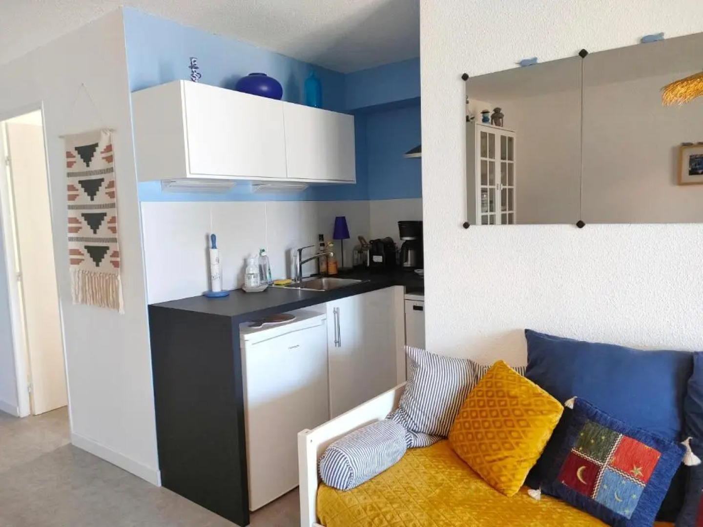 Appartement avec terrasse vue mer, proximité plage, place parking