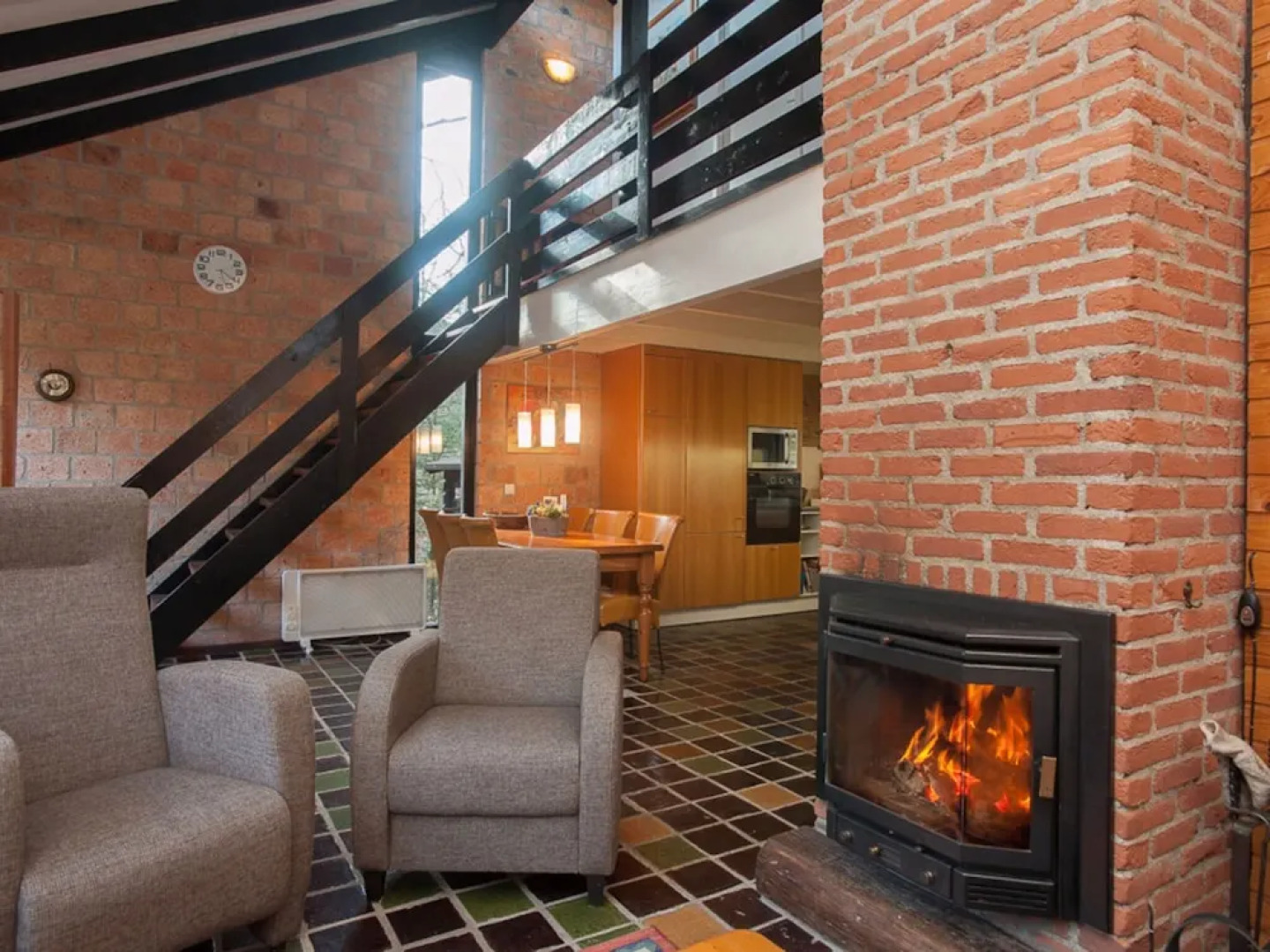 Cozy Holiday Home With Wood Burner in a Green Area