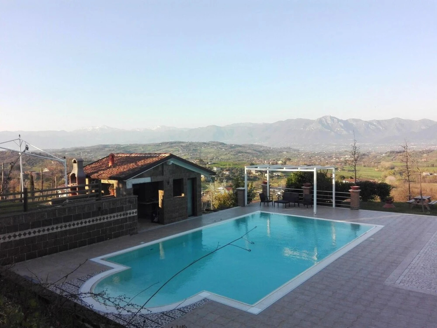 Apartment With 3 Bedrooms in Bosco di Caiazzo, With Wonderful Mountain View, Shared Pool, Enclosed Garden
