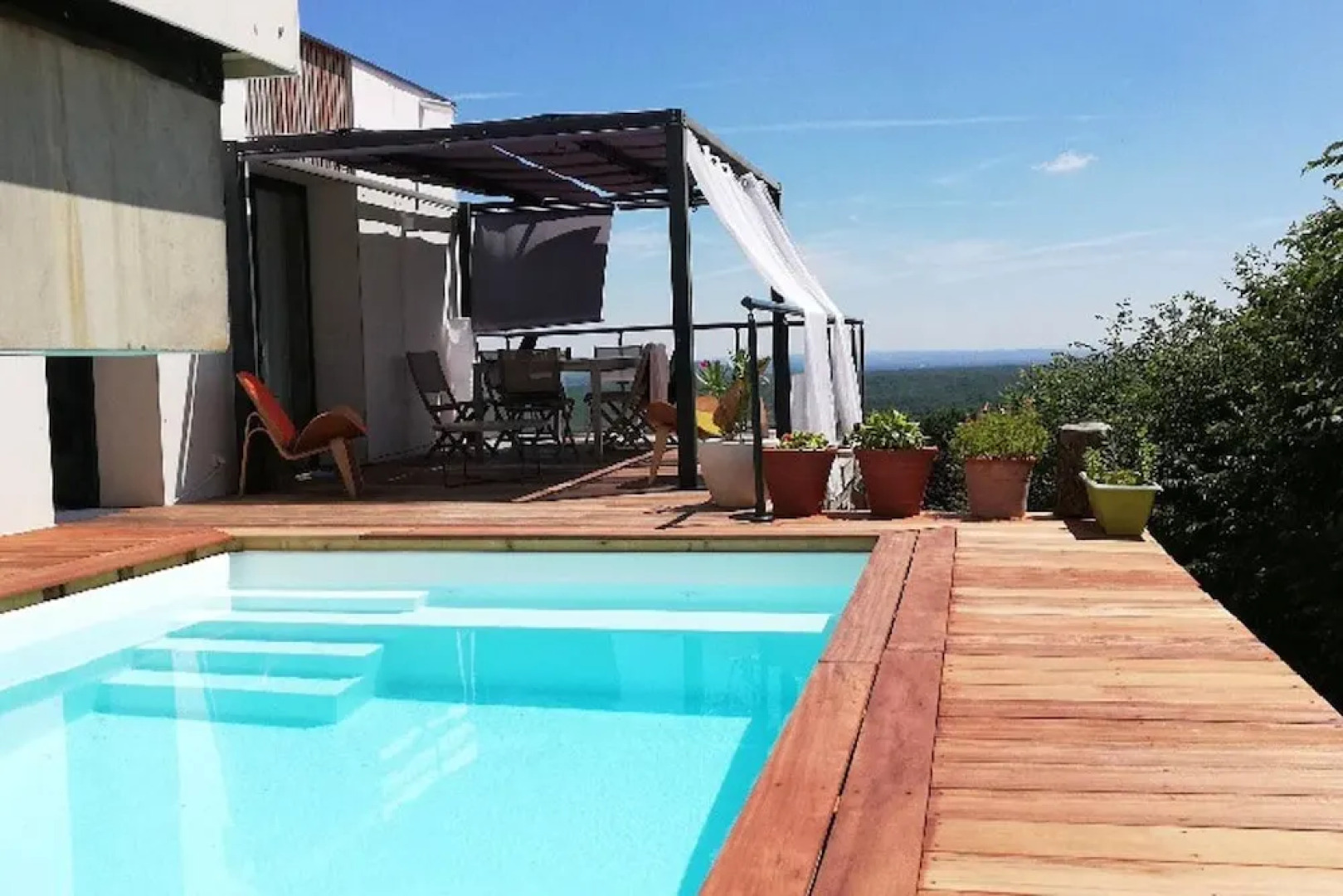 Villa With 4 Bedrooms in Montjoire, With Wonderful Mountain View, Private Pool, Furnished Garden