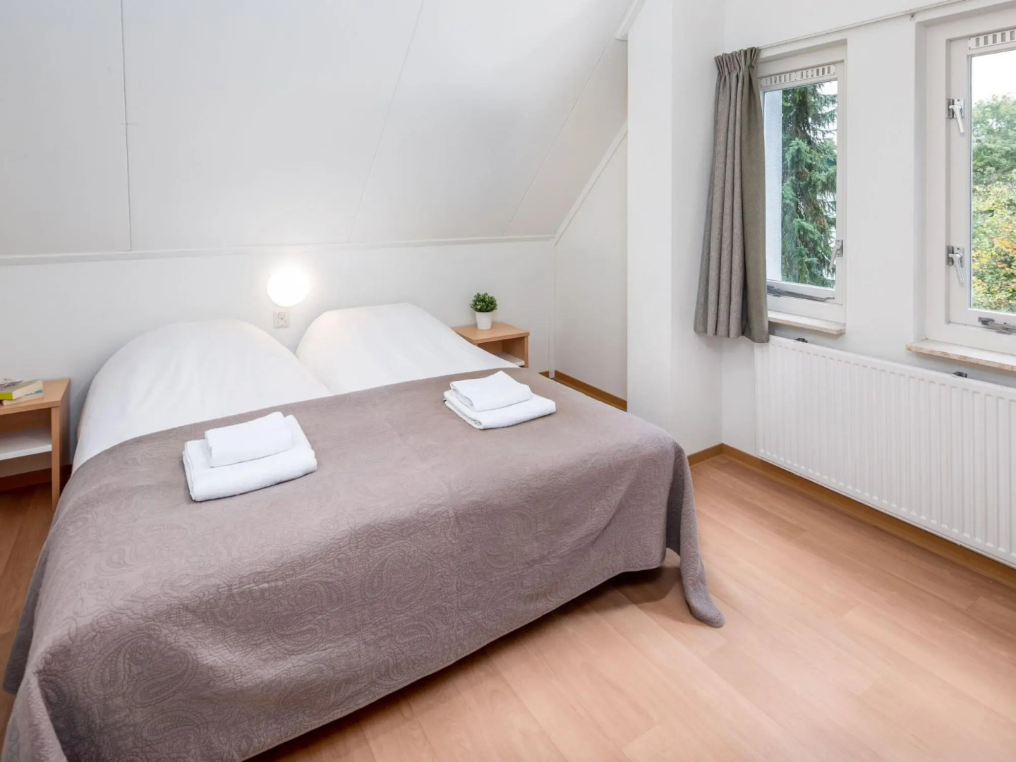 Restyled House With Fireplace, Surrounded by Green