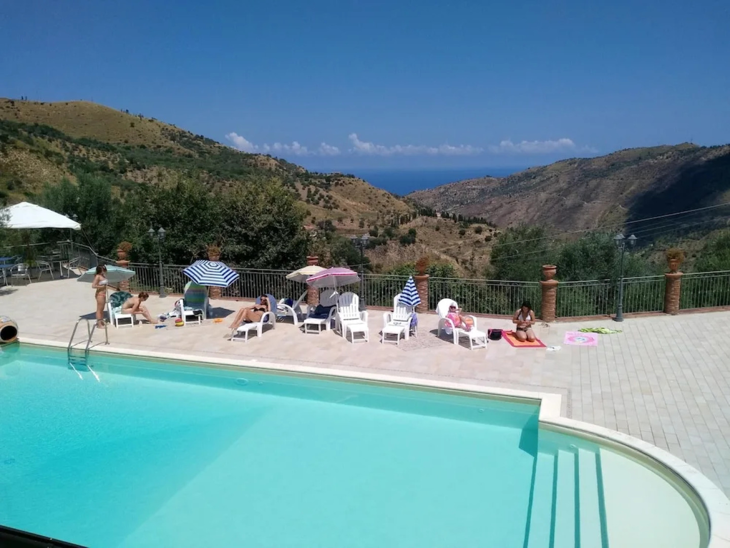 Apartment With one Bedroom in Reitano, With Wonderful sea View, Shared Pool, Furnished Terrace - Near the Beach