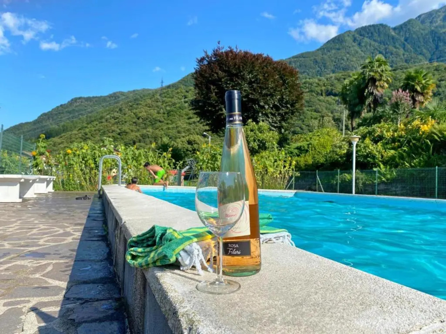 Sole 1 Terrassen Ferienwohnung mit Pool OG