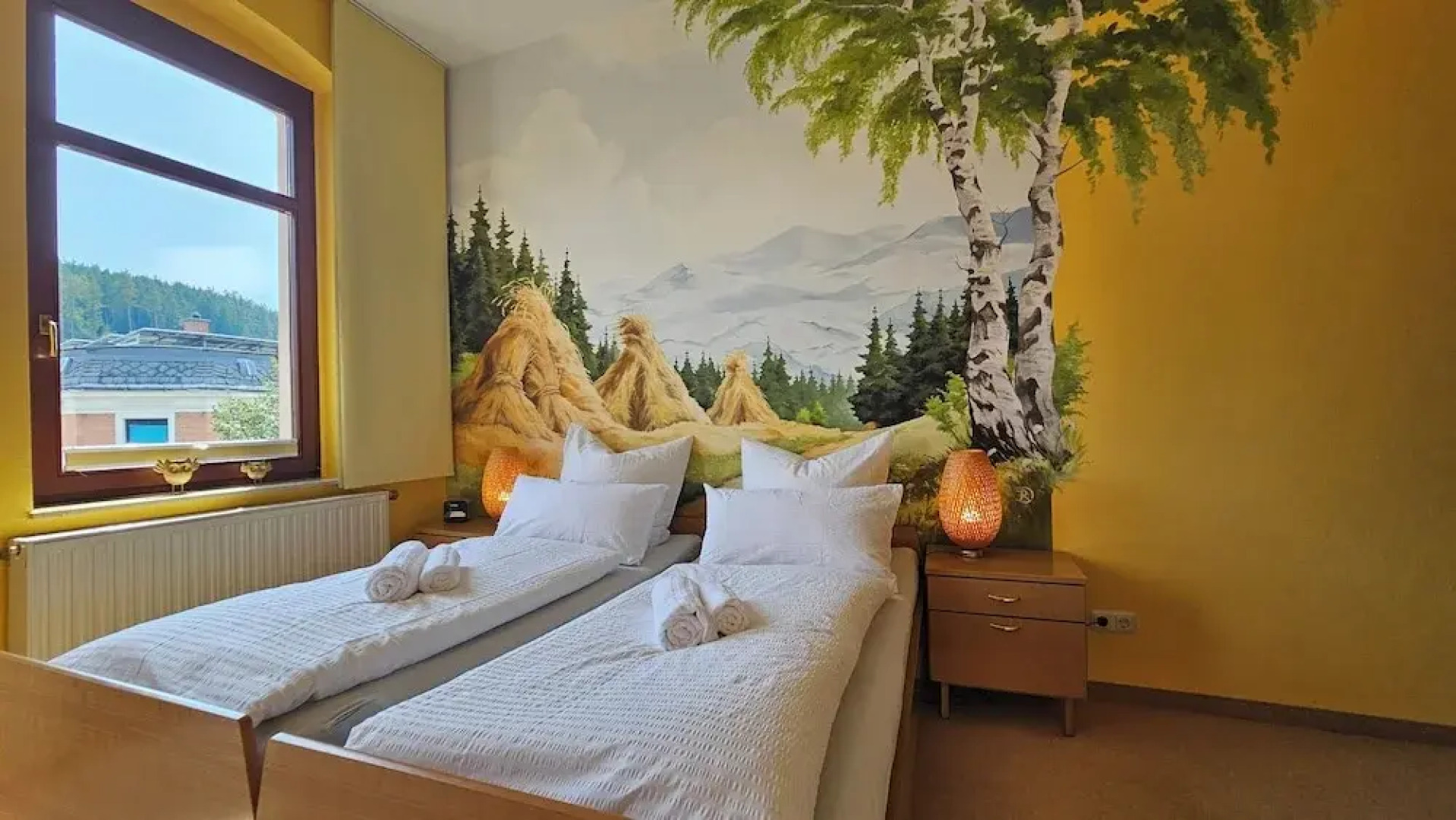 Pension Weiße Rose I Frühstück Parkplatz