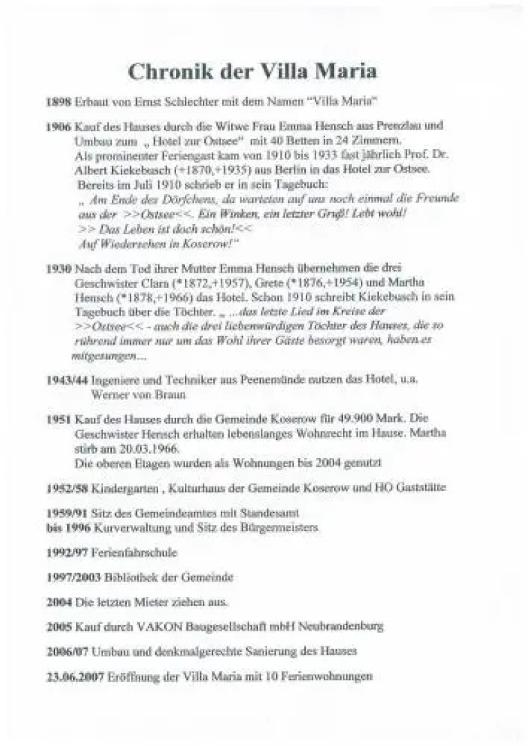 Villa Maria Wohnung 09