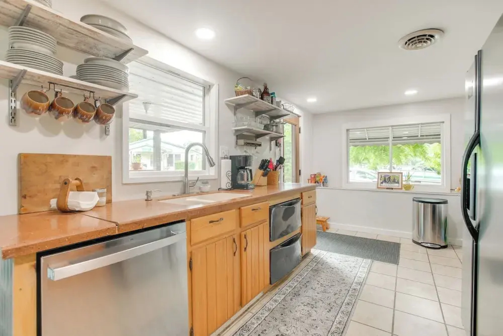 1 Mi to Burr Oak Lake: Home w/ Deck & Patio!