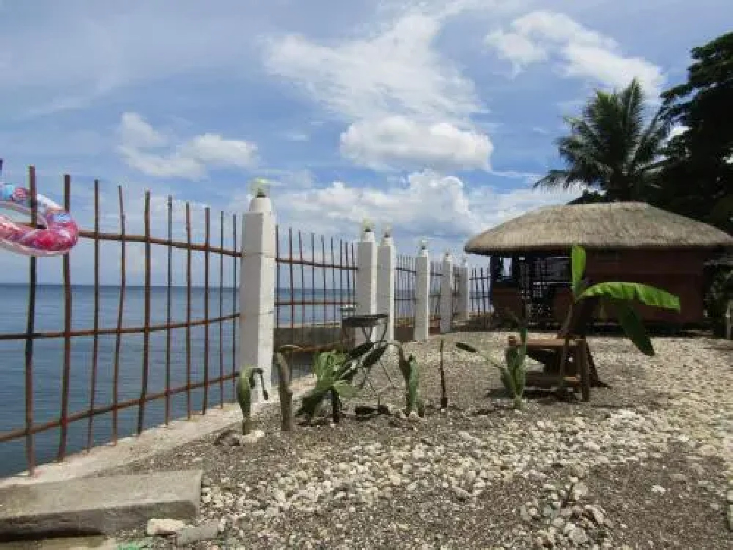 Bamboo village on the beach