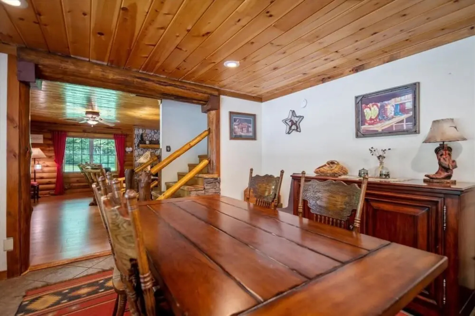 Cowboy Cabin - Gorgeous Unique Mountain Cabin With Creek Porch Pool Table