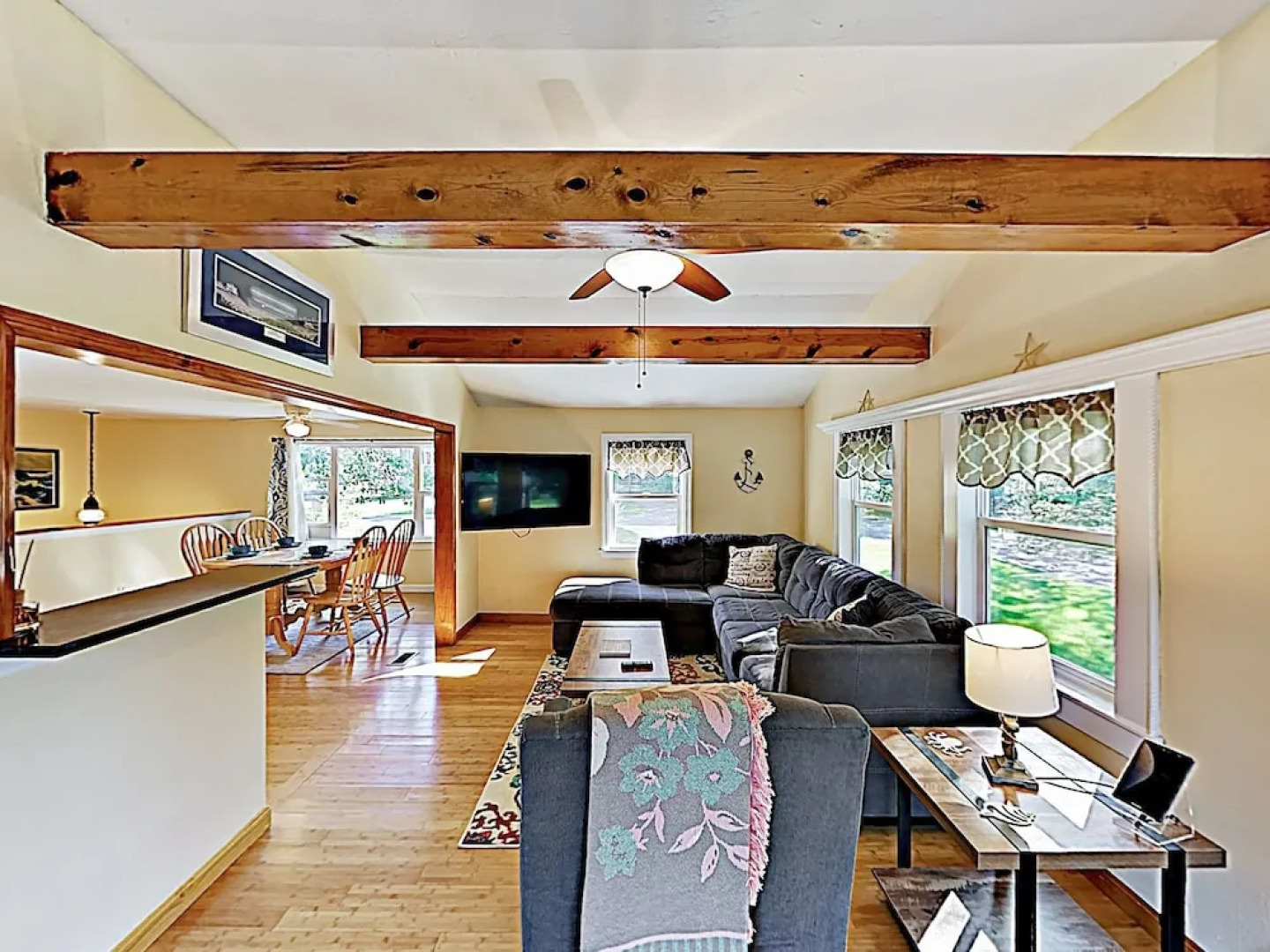 New Listing! Wooded W/ Firepit - Near Beach 4 Bedroom Home