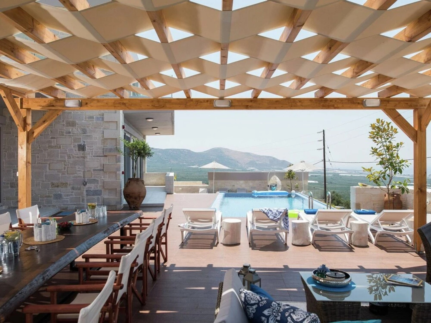 Lux Villa Near Falasarna Beach & a Restaurant, Private Pool & Sea View