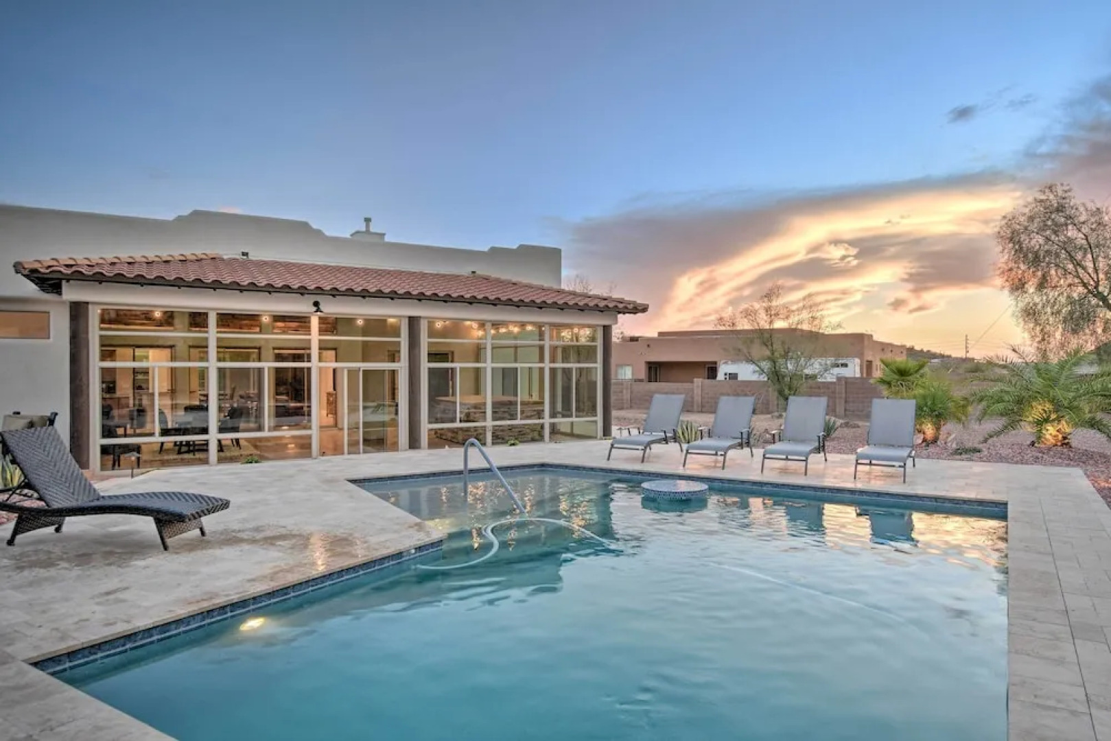 Luxe Phoenix Home: Desert Butte View & Heated Pool