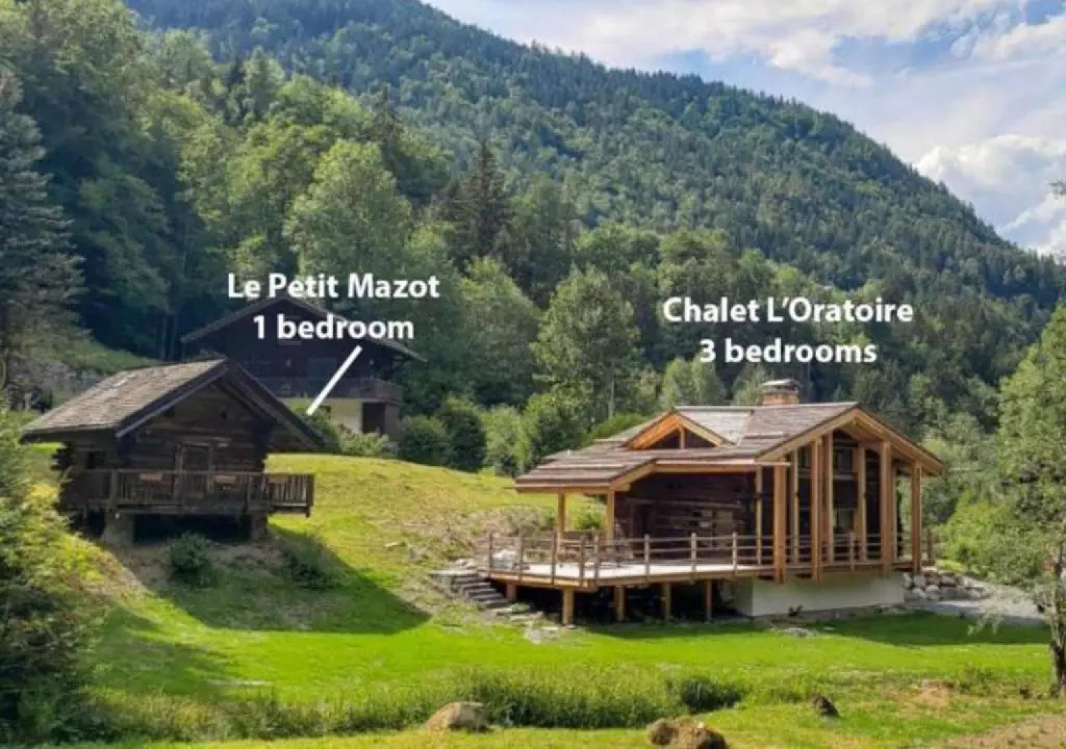 Chalet L'Oratoire with huge garden