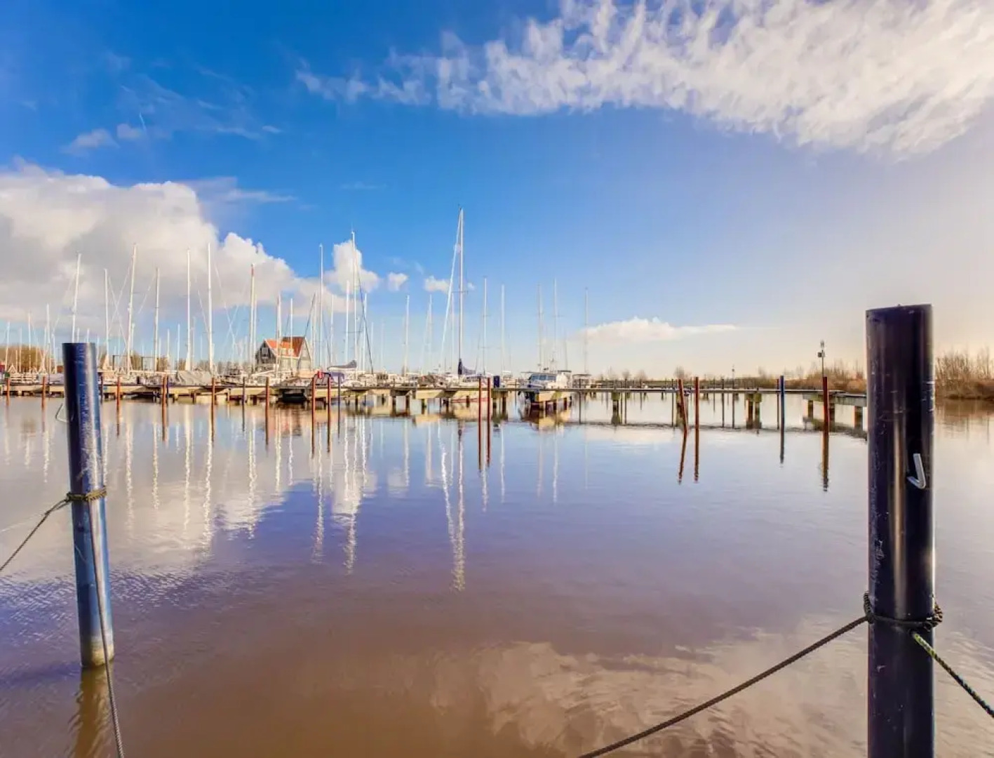 Houseboat in Volendam Near Fort Edam