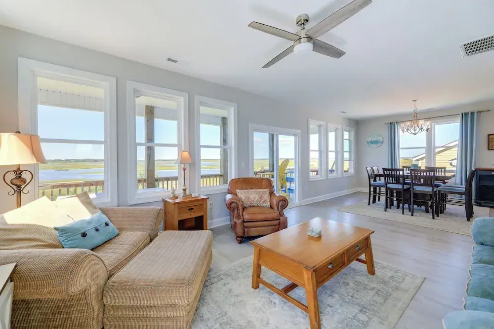 North Topsail Getaway w/ Panoramic Sound Views!