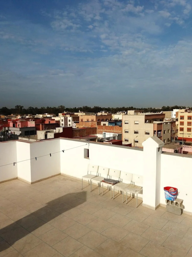 Apartment with 2 Bedrooms in Kenitra, with Wonderful City View, Furnished Terrace And Wifi - 10 Km From the Beach