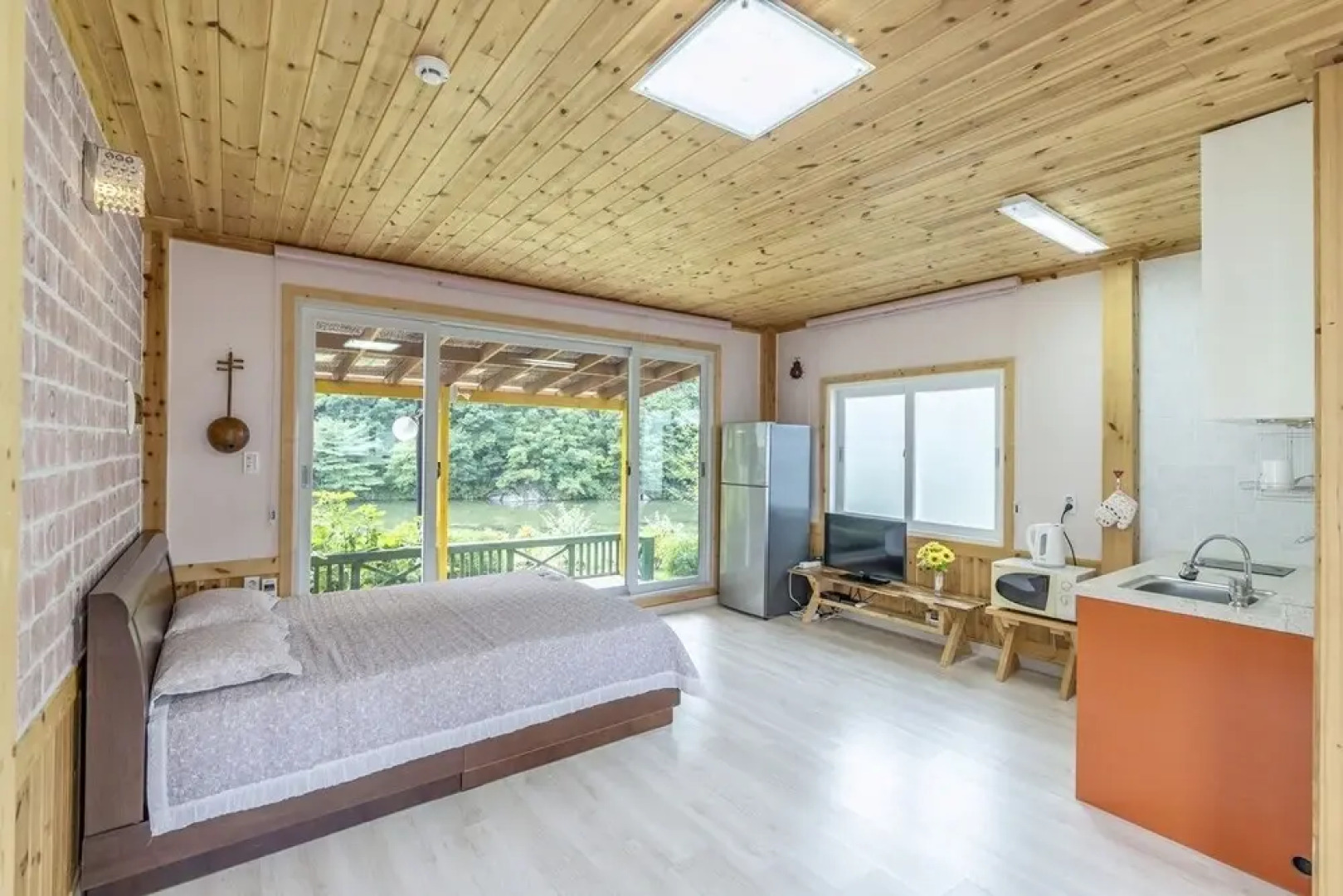 White Pension in Forest