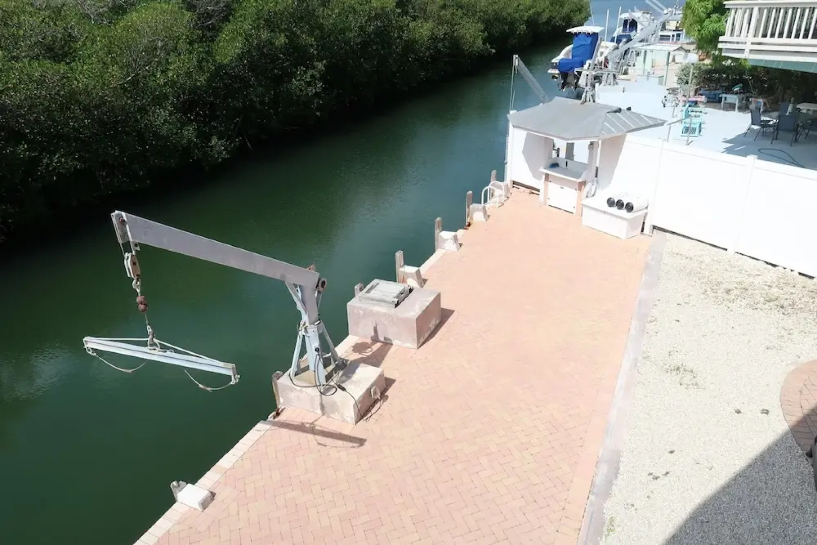Waterfront House with Boat Dock