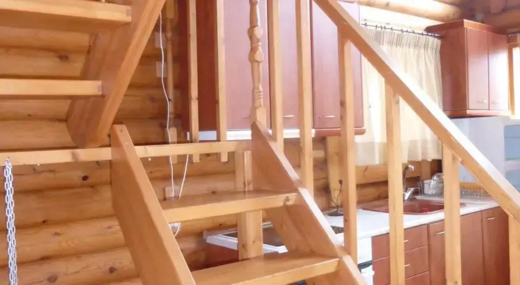 Wooden Challet Winter And Summer