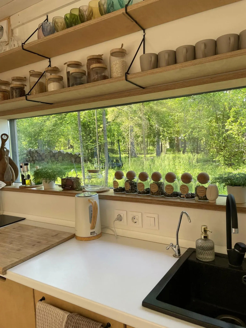 Шале в хвойном лесу