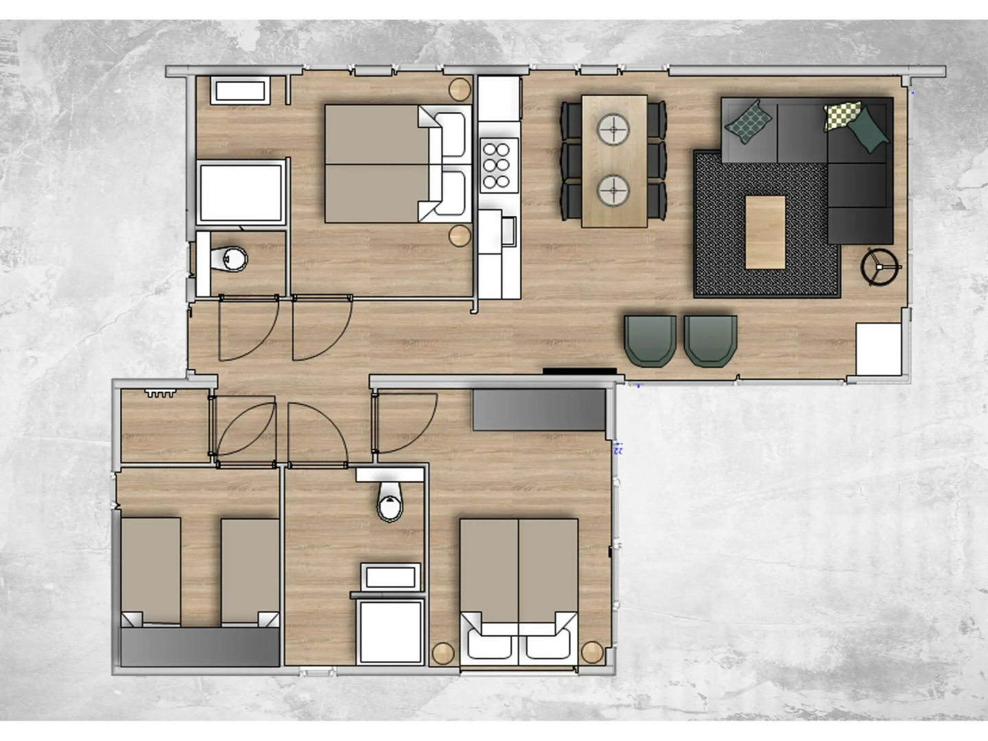 Sustainably built, 2 bathroom bungalow, in 2 nature reserves