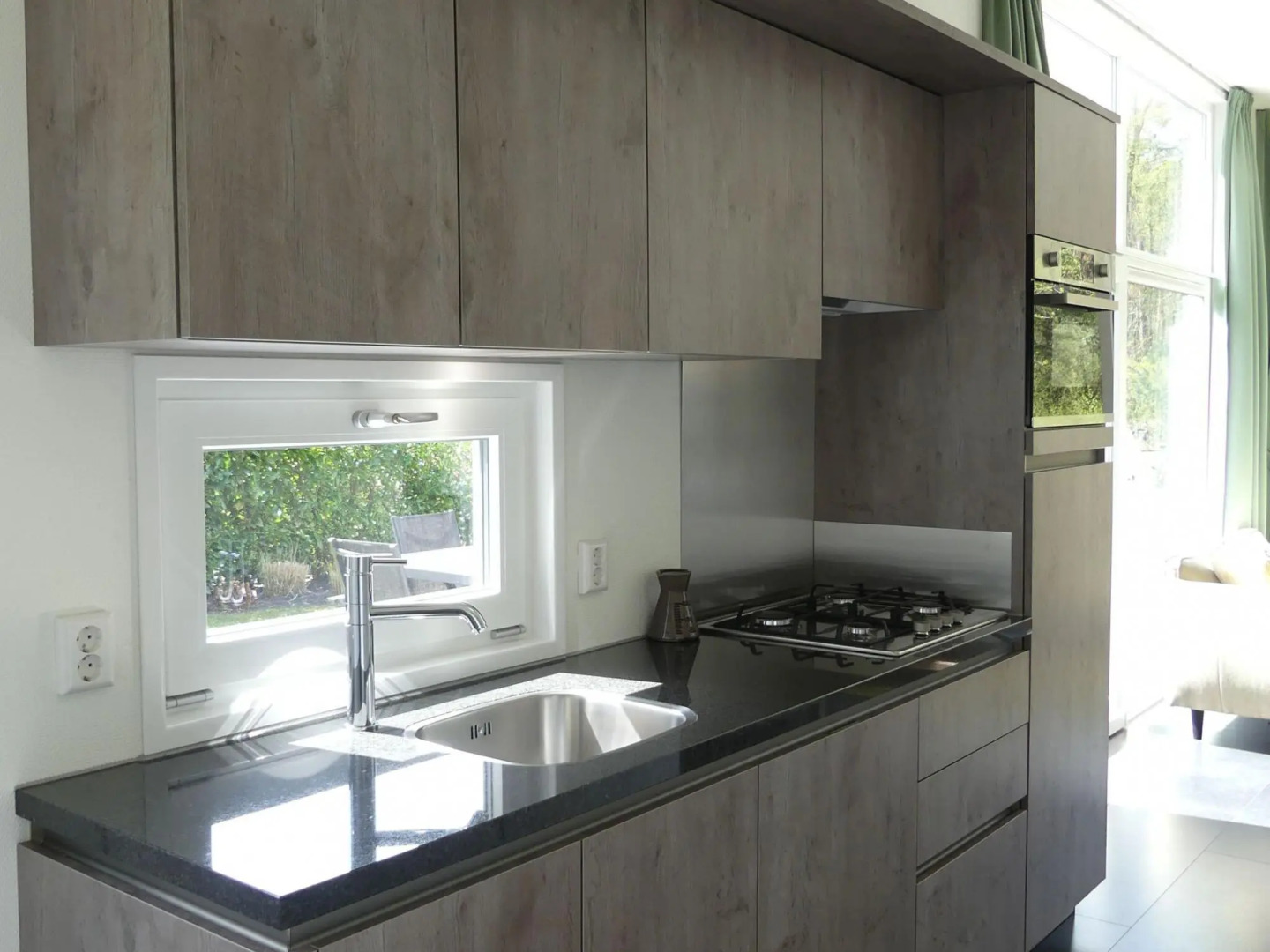 Modern Chalet With A Barbecue At The Forest