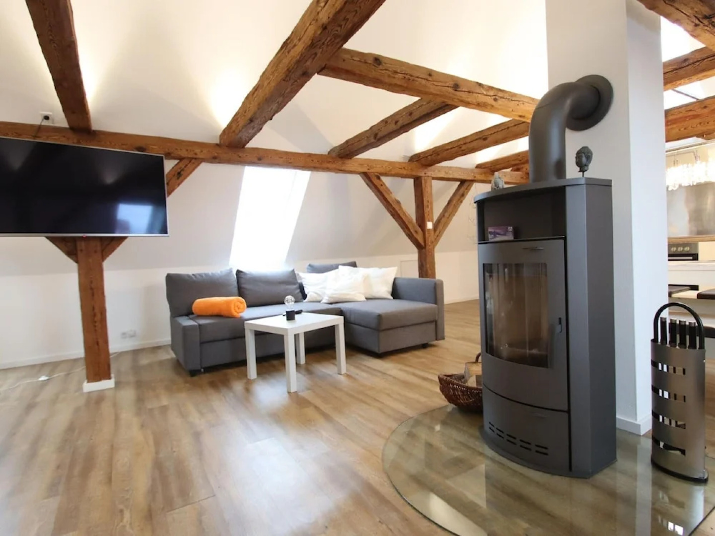 Bauernhaus am Plauer See mit Kamin