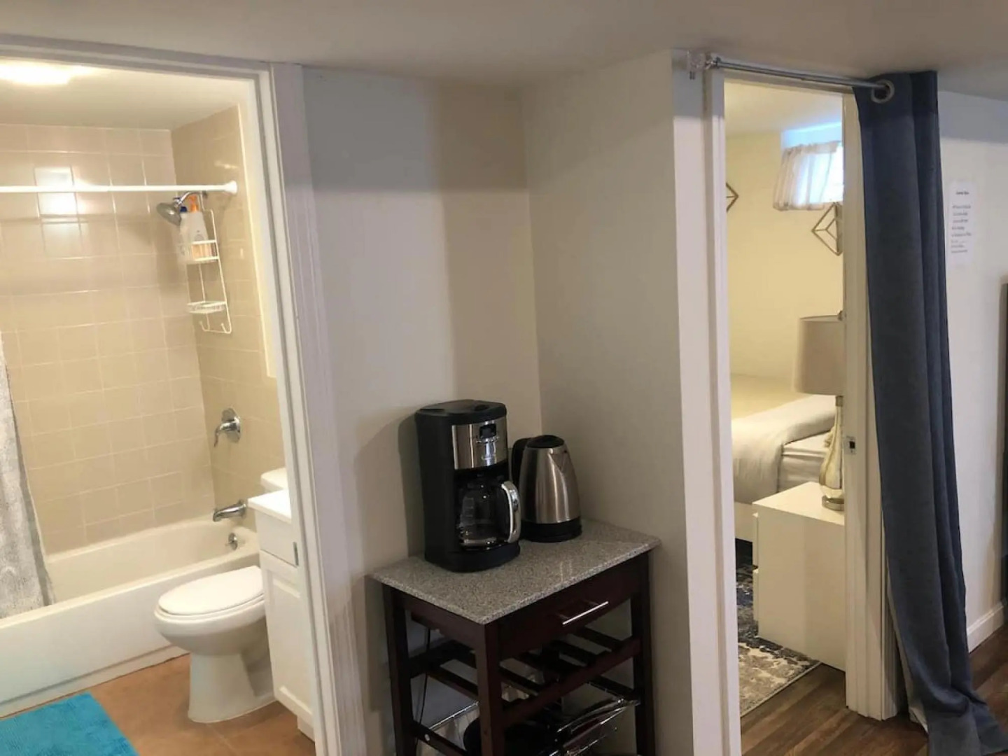 Tucked away garden level studio near Cambridge