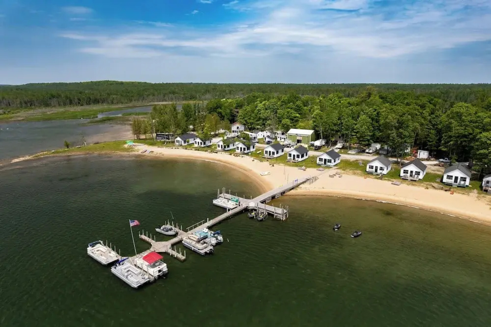 Sandy Beach & Sunset Views: Cedarville Cabin!