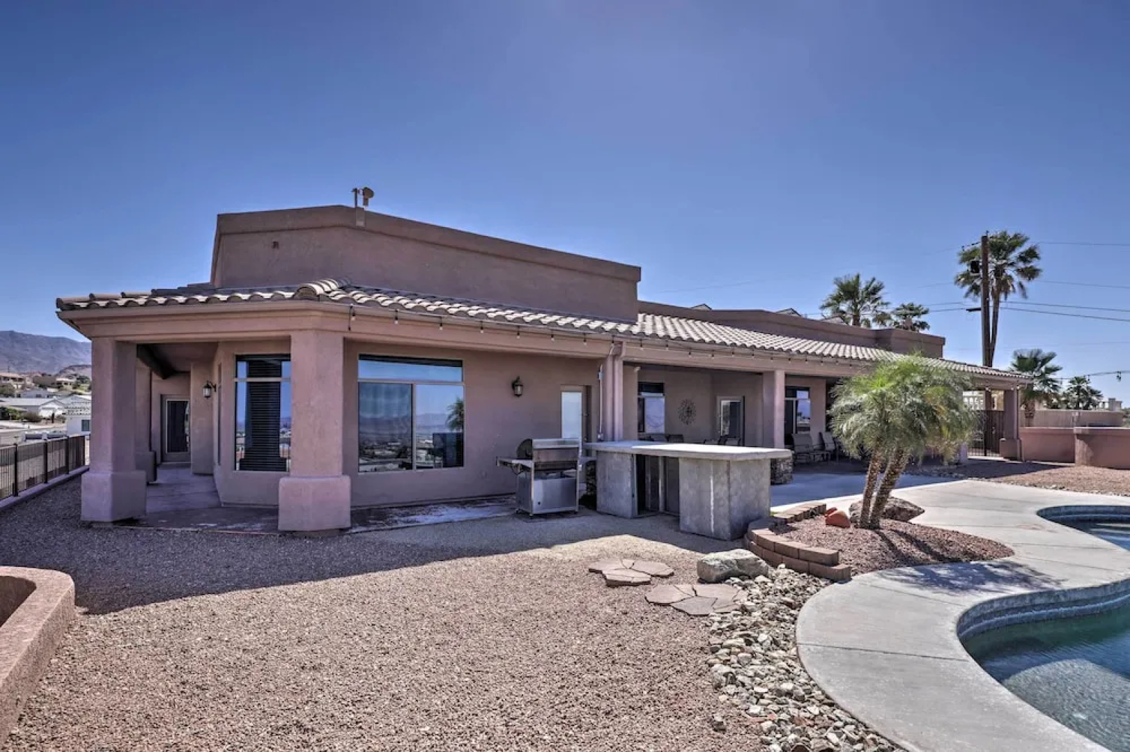 Patio + Lake Havasu View: Scenic Gated Retreat!