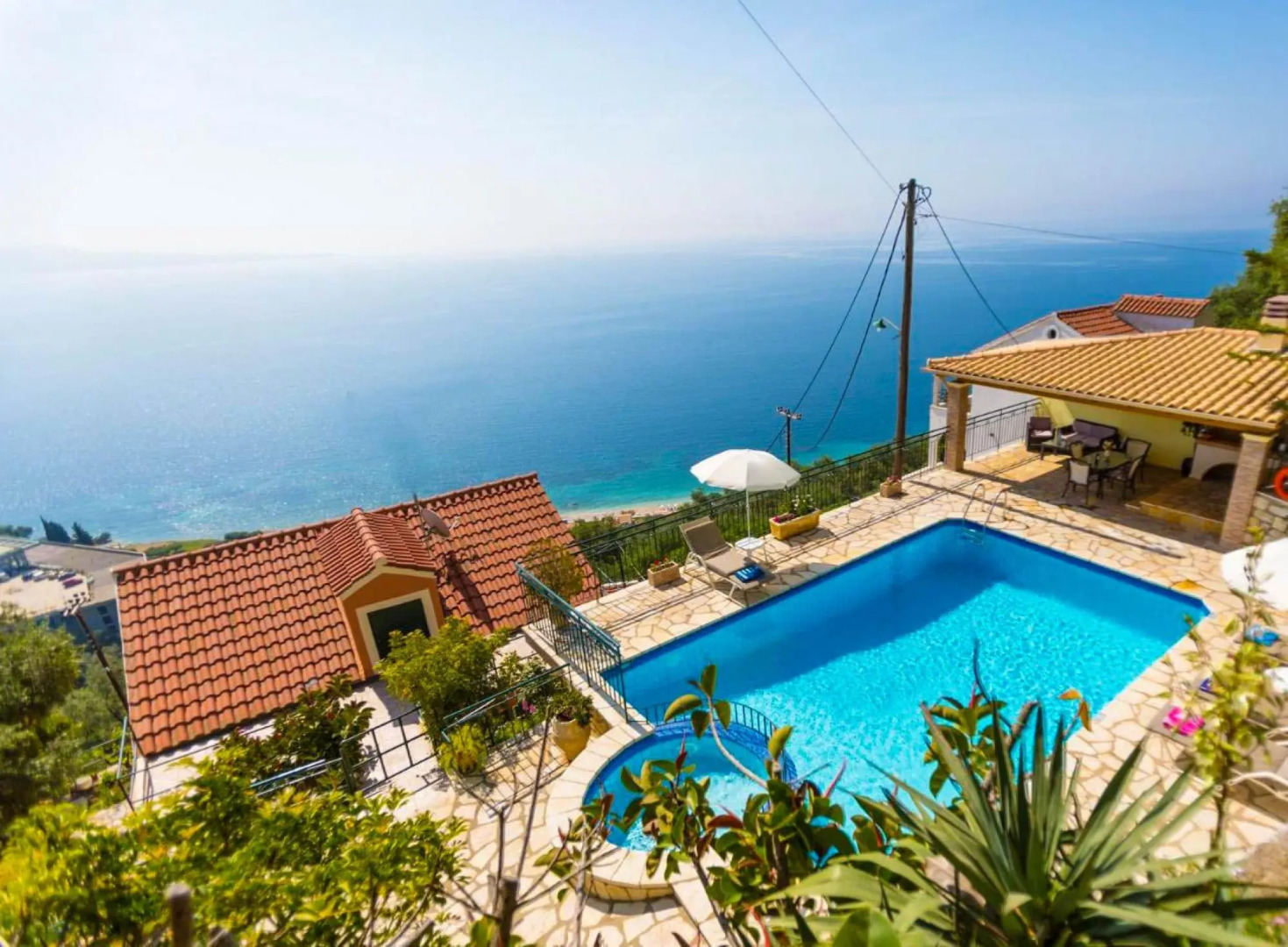 Villa Aris Large Private Pool Walk to Beach Sea Views A C Wifi - 2453