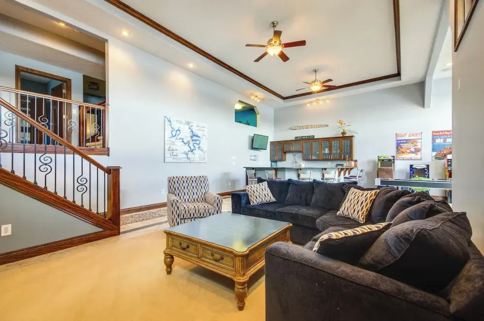 Boat Dock & Kayaks: Luxury Lake of the Ozarks Home