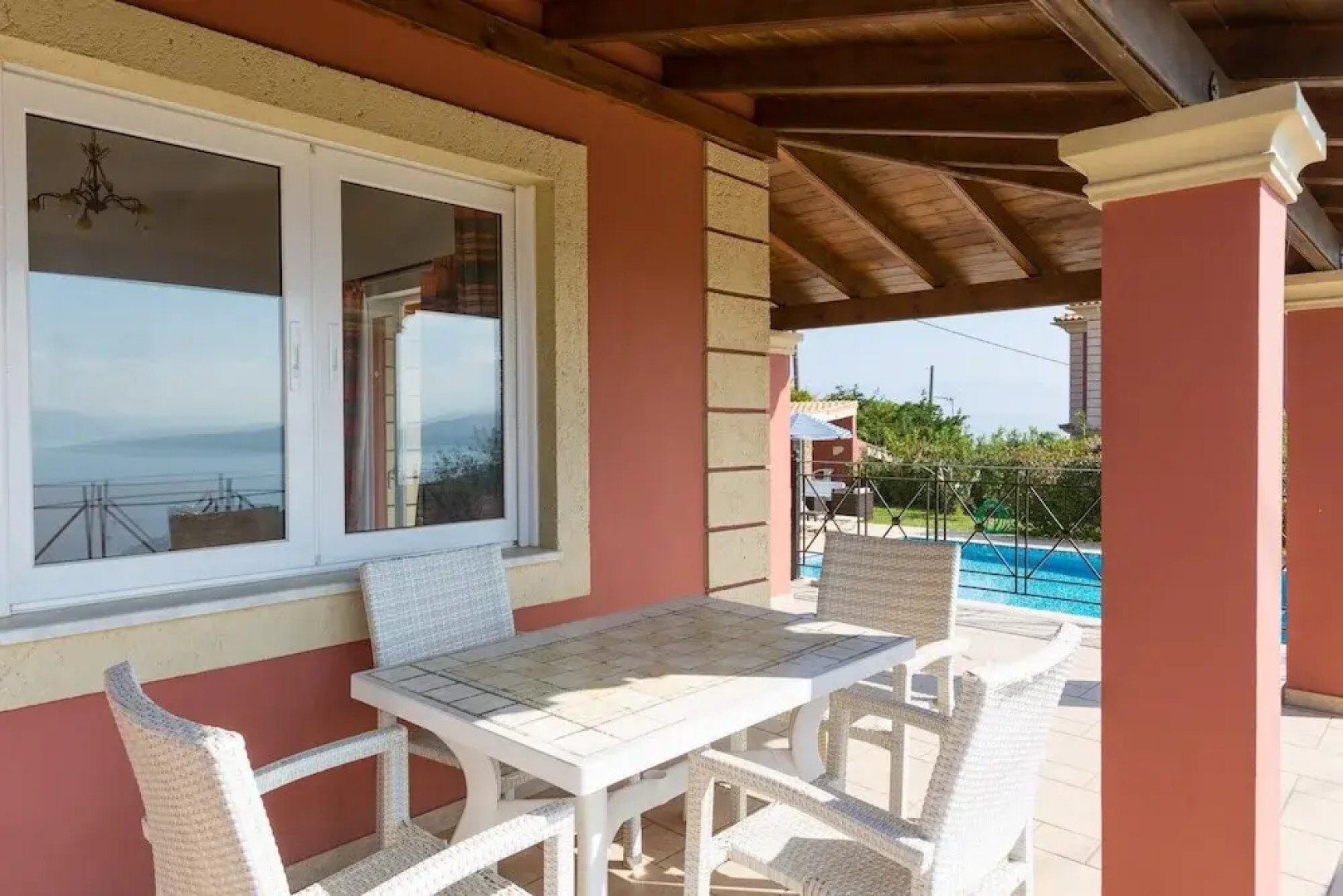 Villa Eleni Agios Stephanos Large Private Pool Walk to Beach Sea Views A C Wifi Eco-friendly - 1462