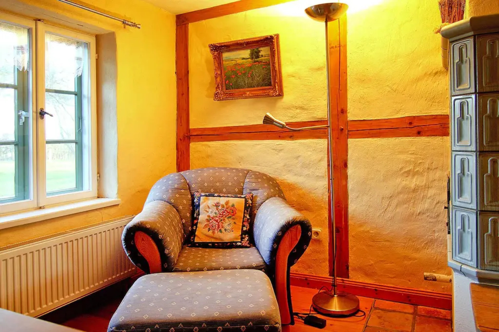 Terraced Houses in the Port Village of Vieregge on the Island of Rugen