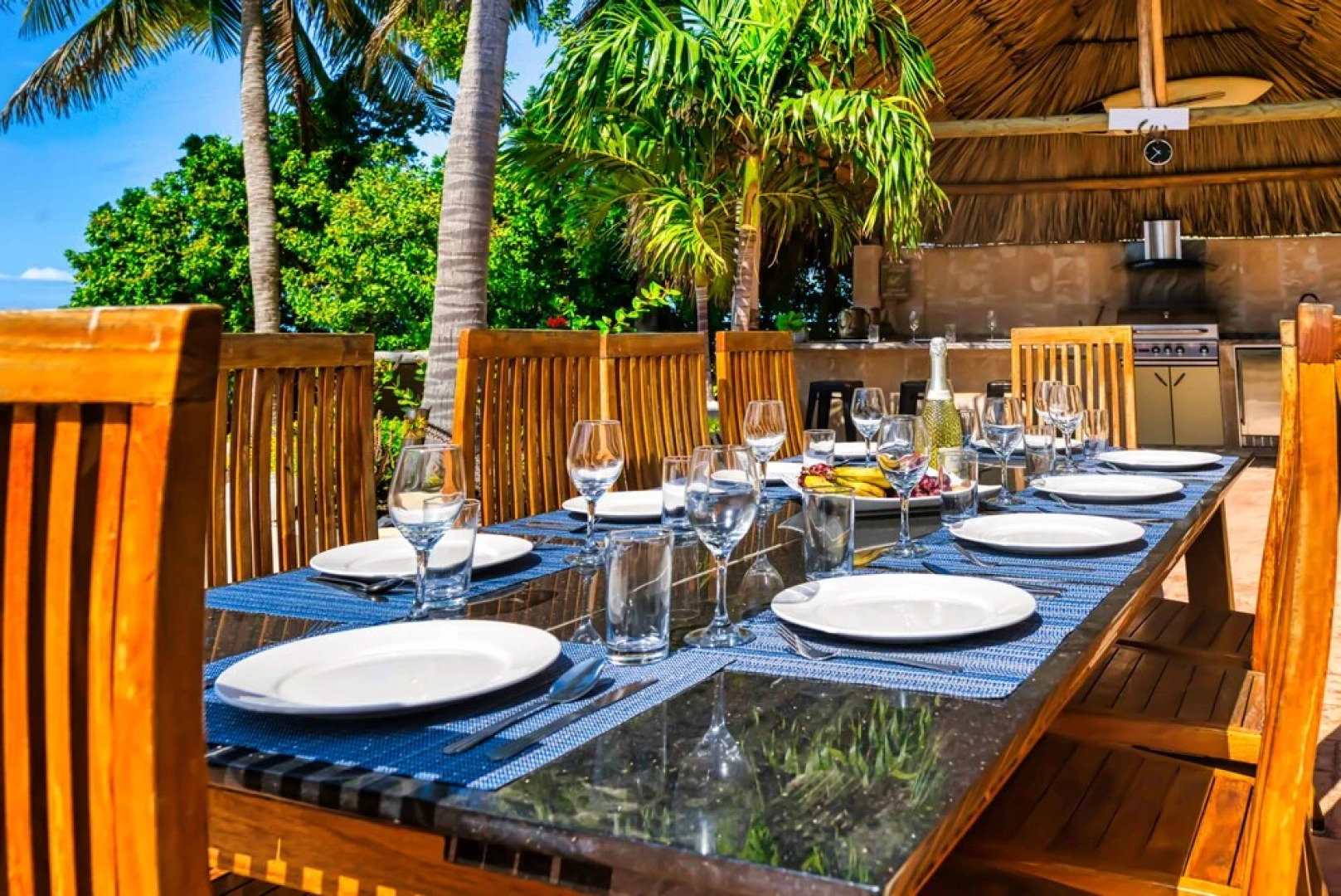 Private Beach Ocean Front Boat Dock Tiki Bar