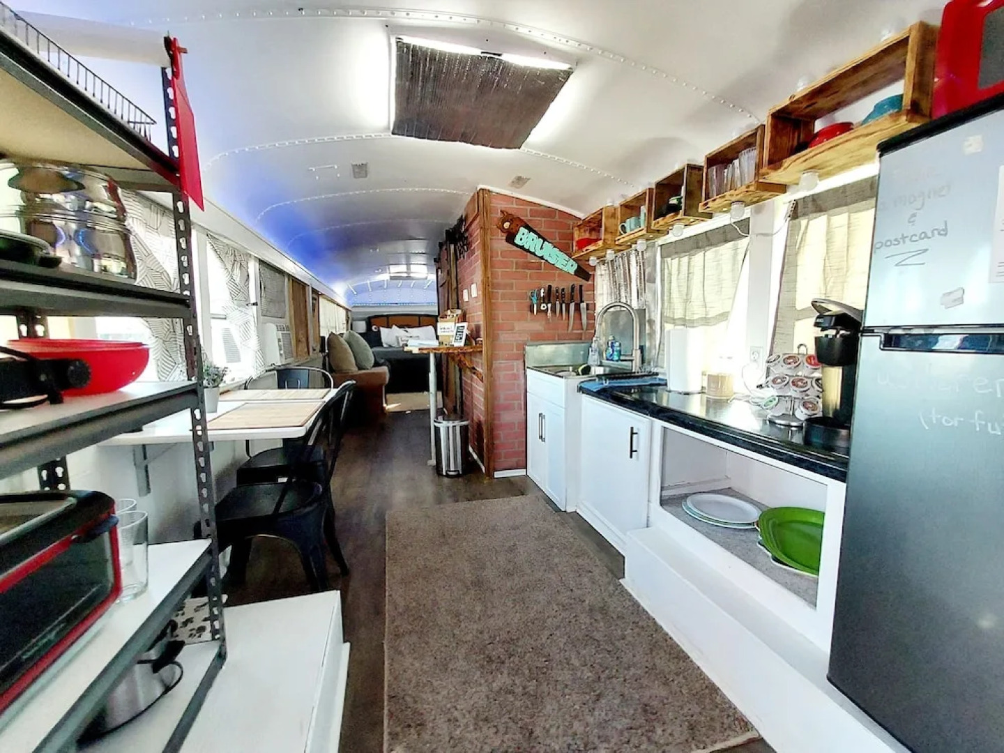 Bruiser Cozy Riverfront School Bus Pet Friendly