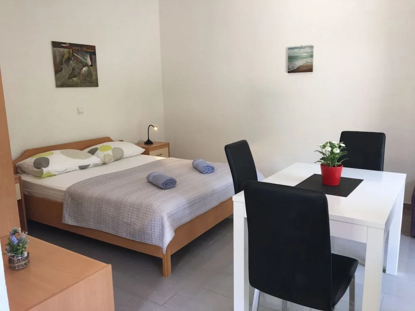 Studio Apartment With Terrace and sea View,30m Distant From the Beach!