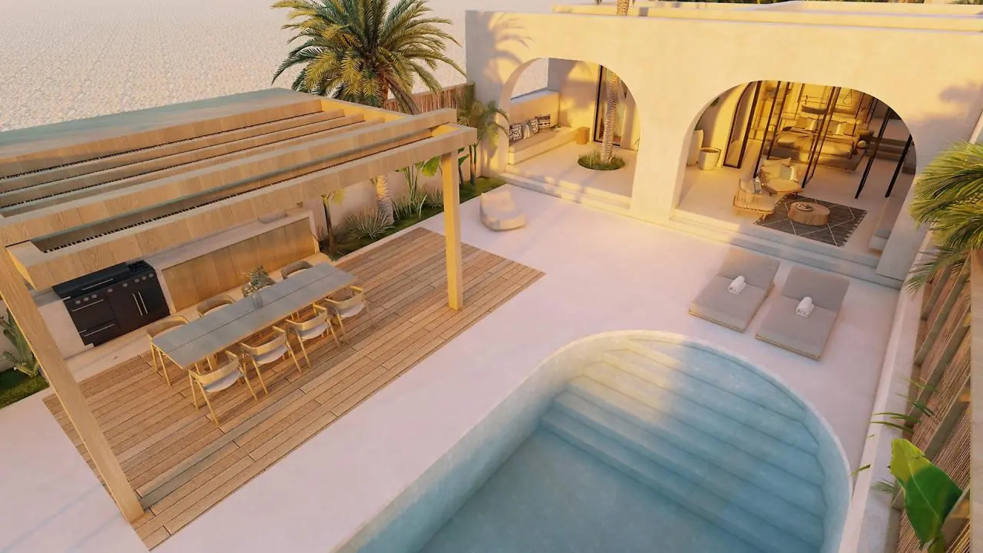 Cicada Suites Elegant Beach Living