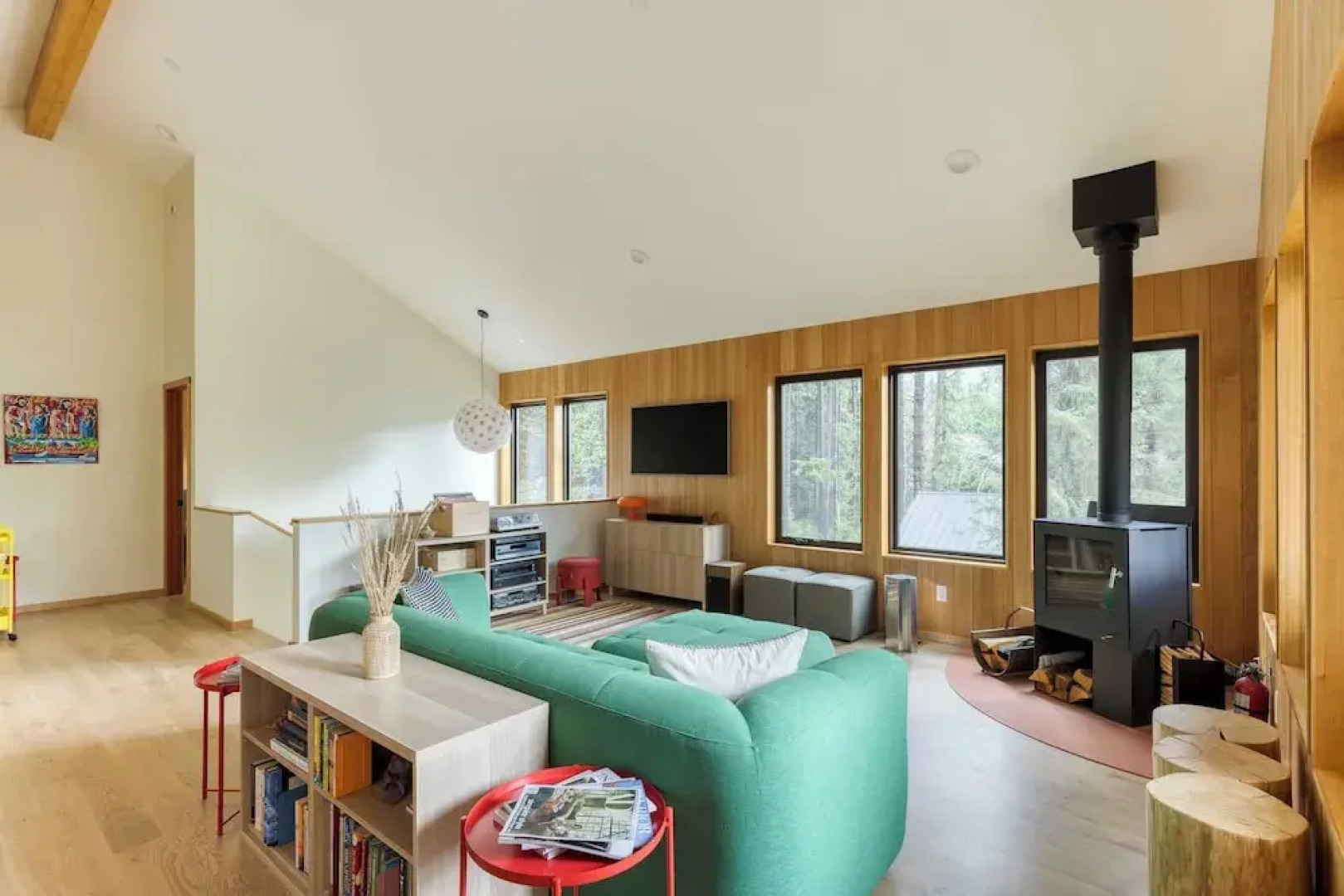 Rustic Arch Cape Getaway w/ Vibrant Interior Walk to the Beach Cape Wonder