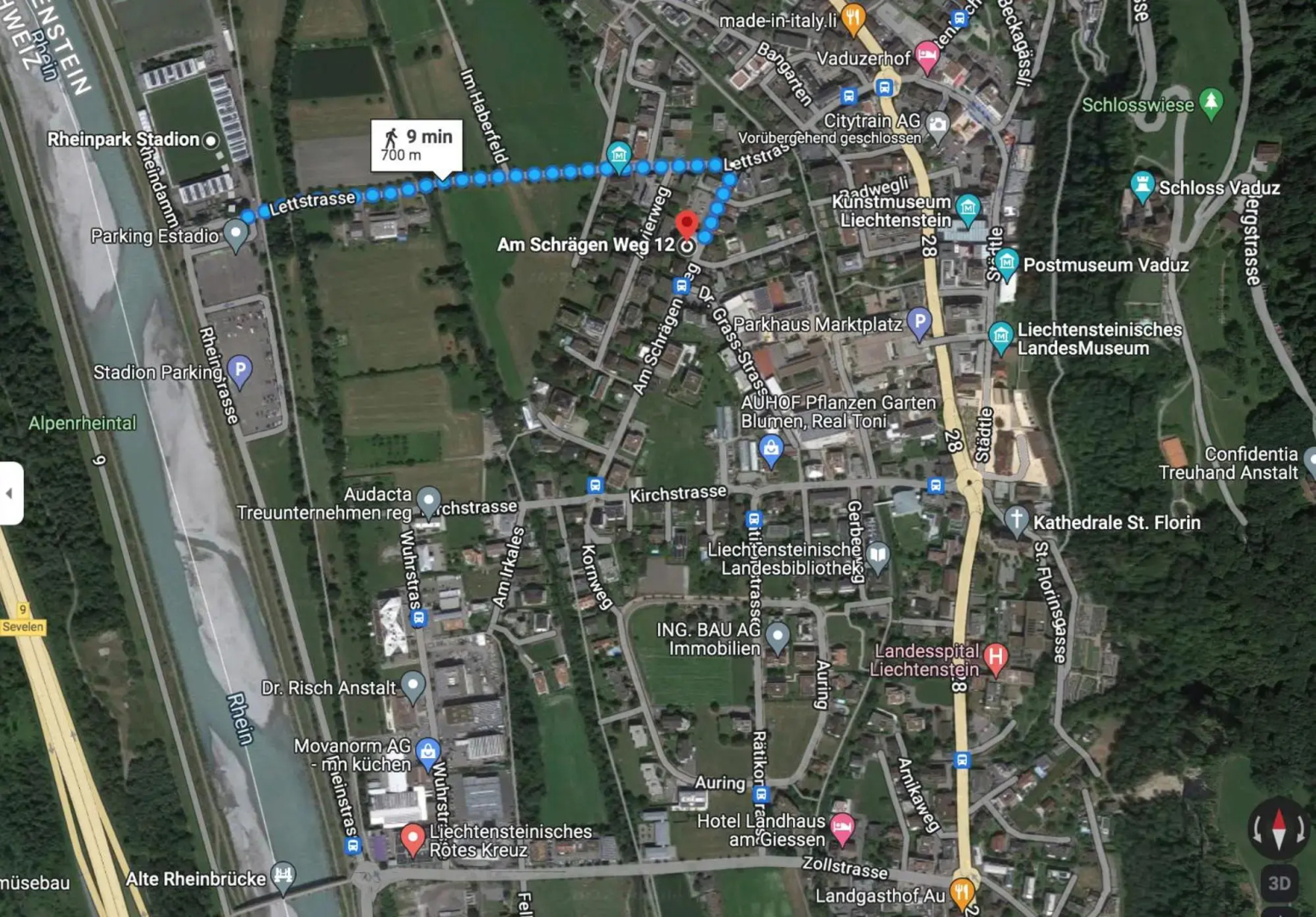 Schöne grosse Attika-Wohnung im Zentrum von Vaduz inkl. Parkplatz