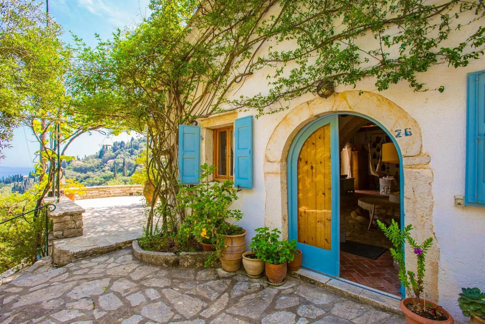 The Olive Press - Agni Bay Large Private Pool Walk to Beach Sea Views A C Wifi Car Not Require - 231