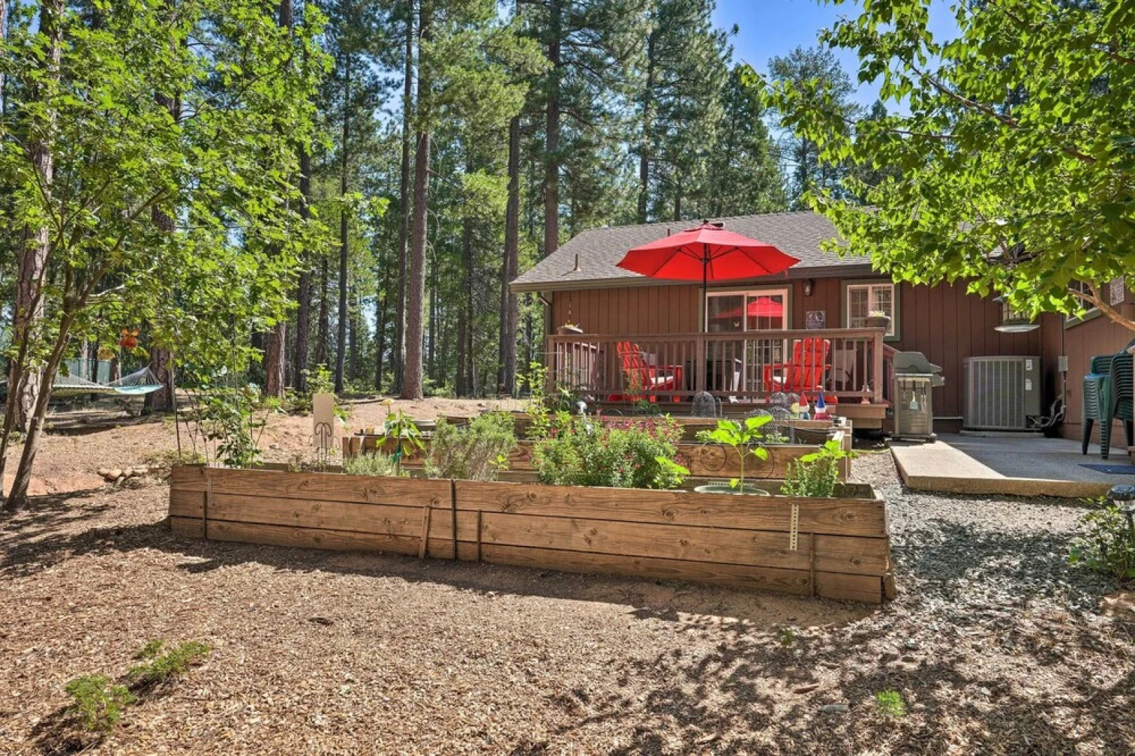 Private Deck: Pollock Pines Apt on 5 Acres