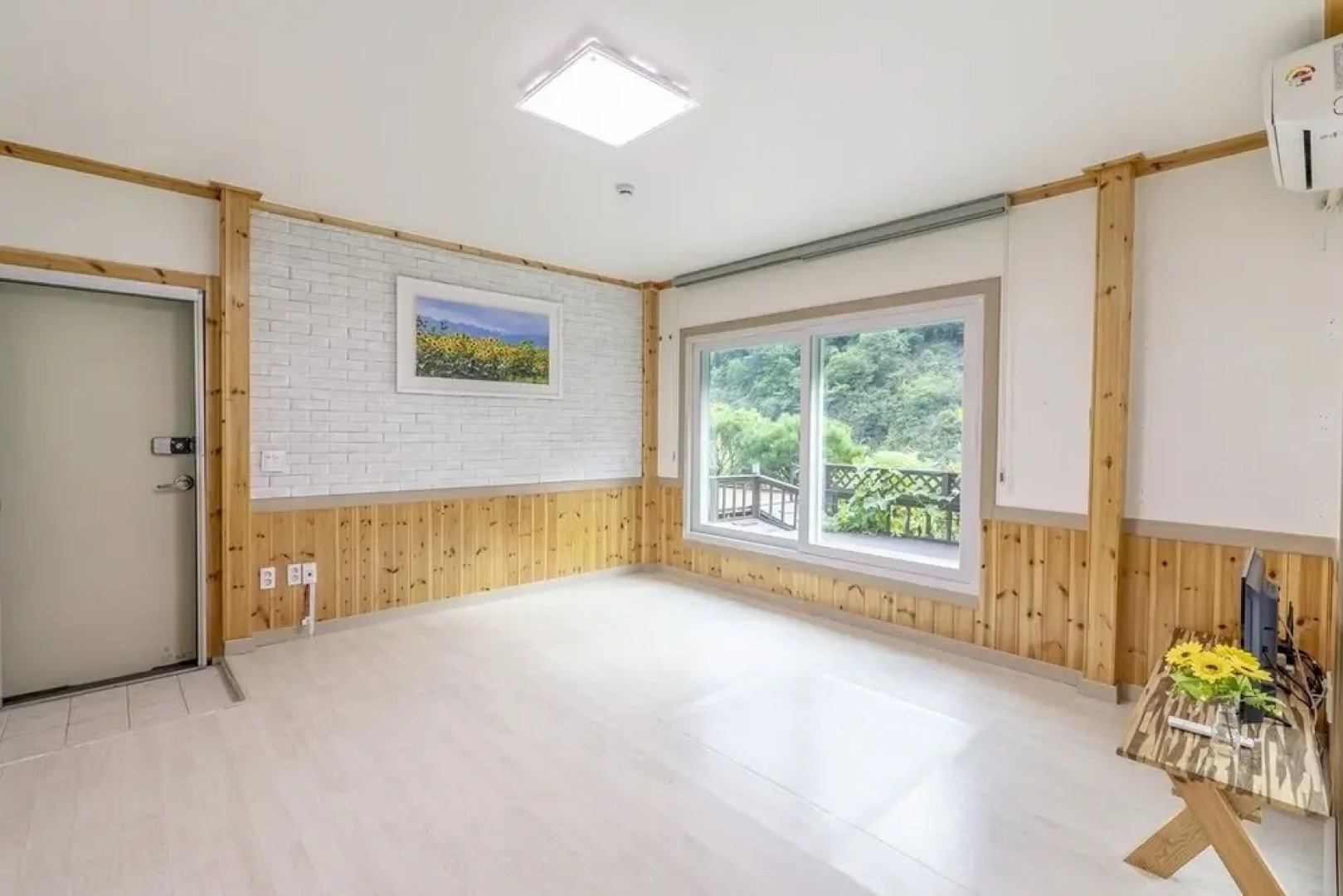 White Pension in Forest