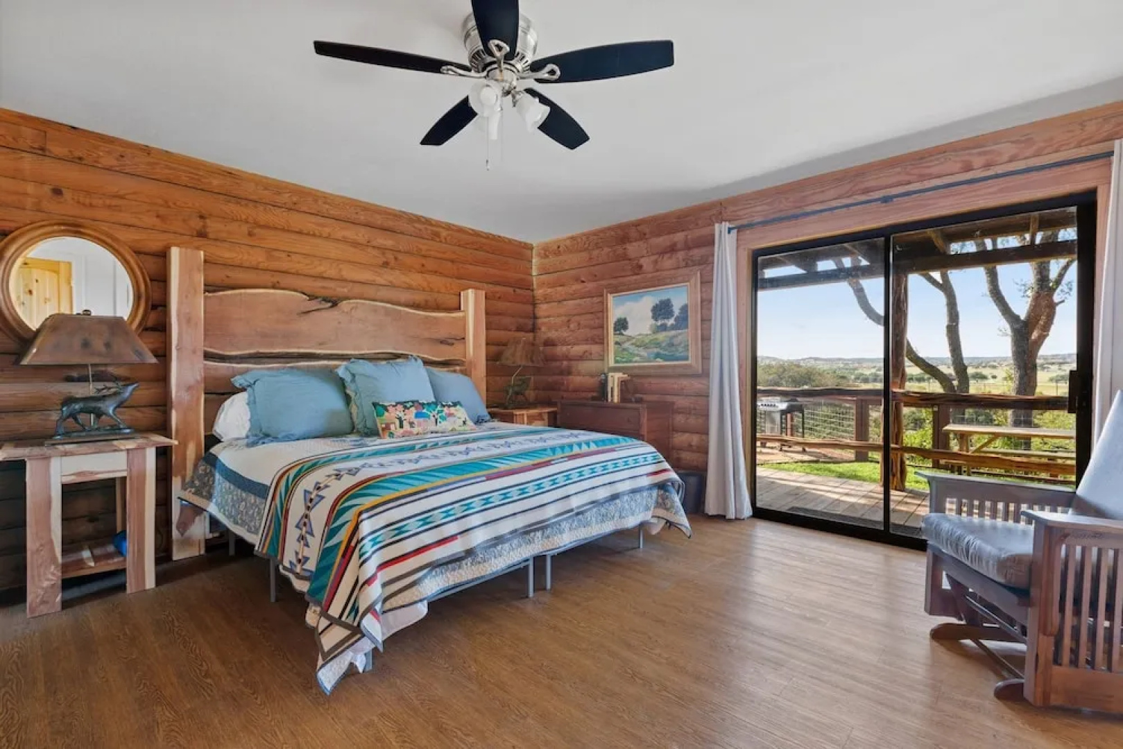 Guadalupe Bluff Log Cabin 4 Bedroom Home by RedAwning