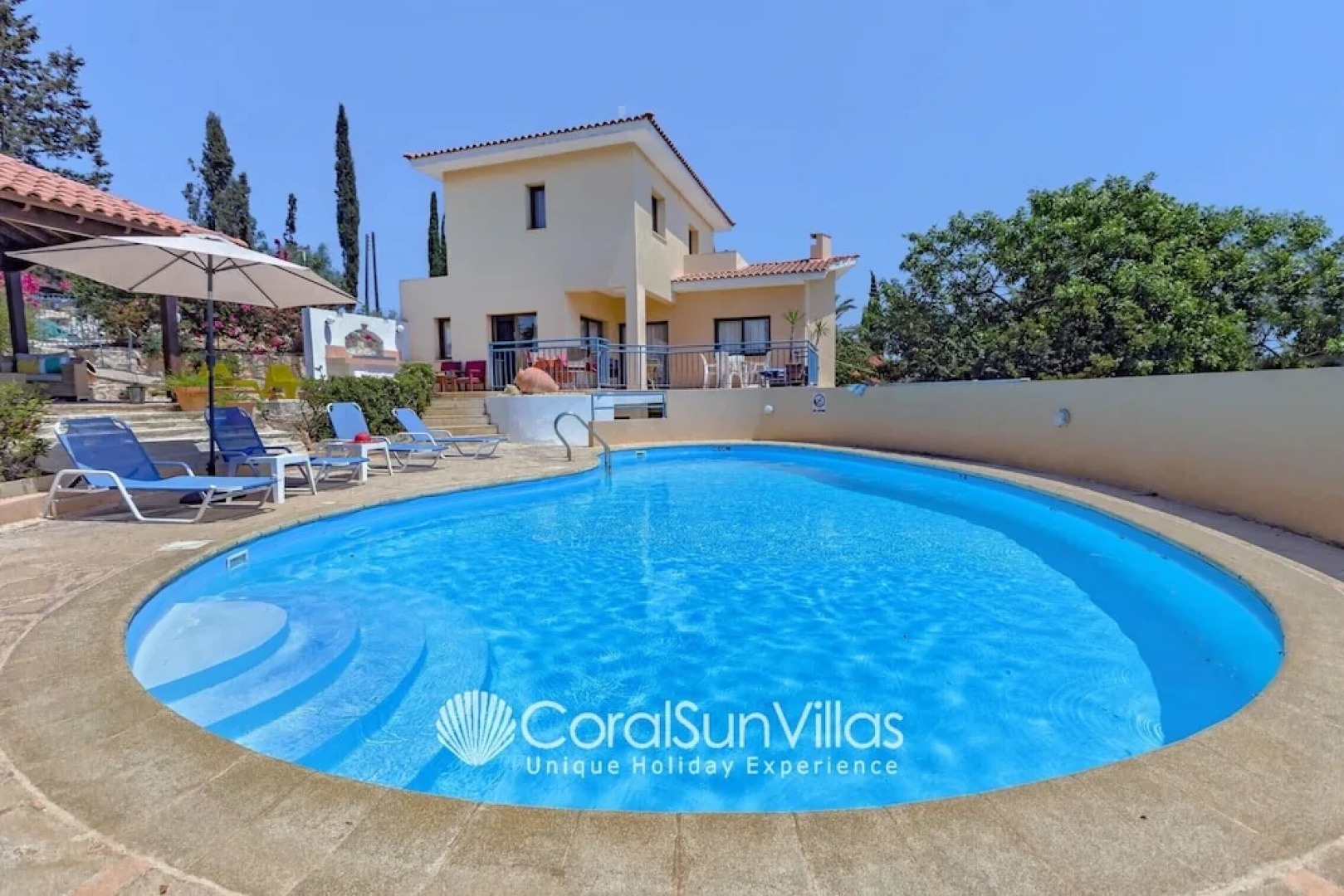 Large Pool & Garden, Billiard, Peaceful Area, Near to the Sea, Coral Bay Paphos
