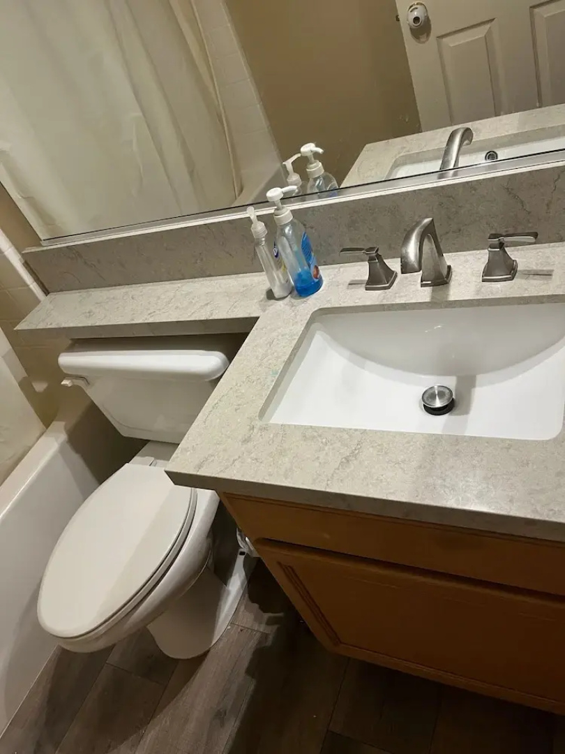 One Bedroom With its Full Bathroom