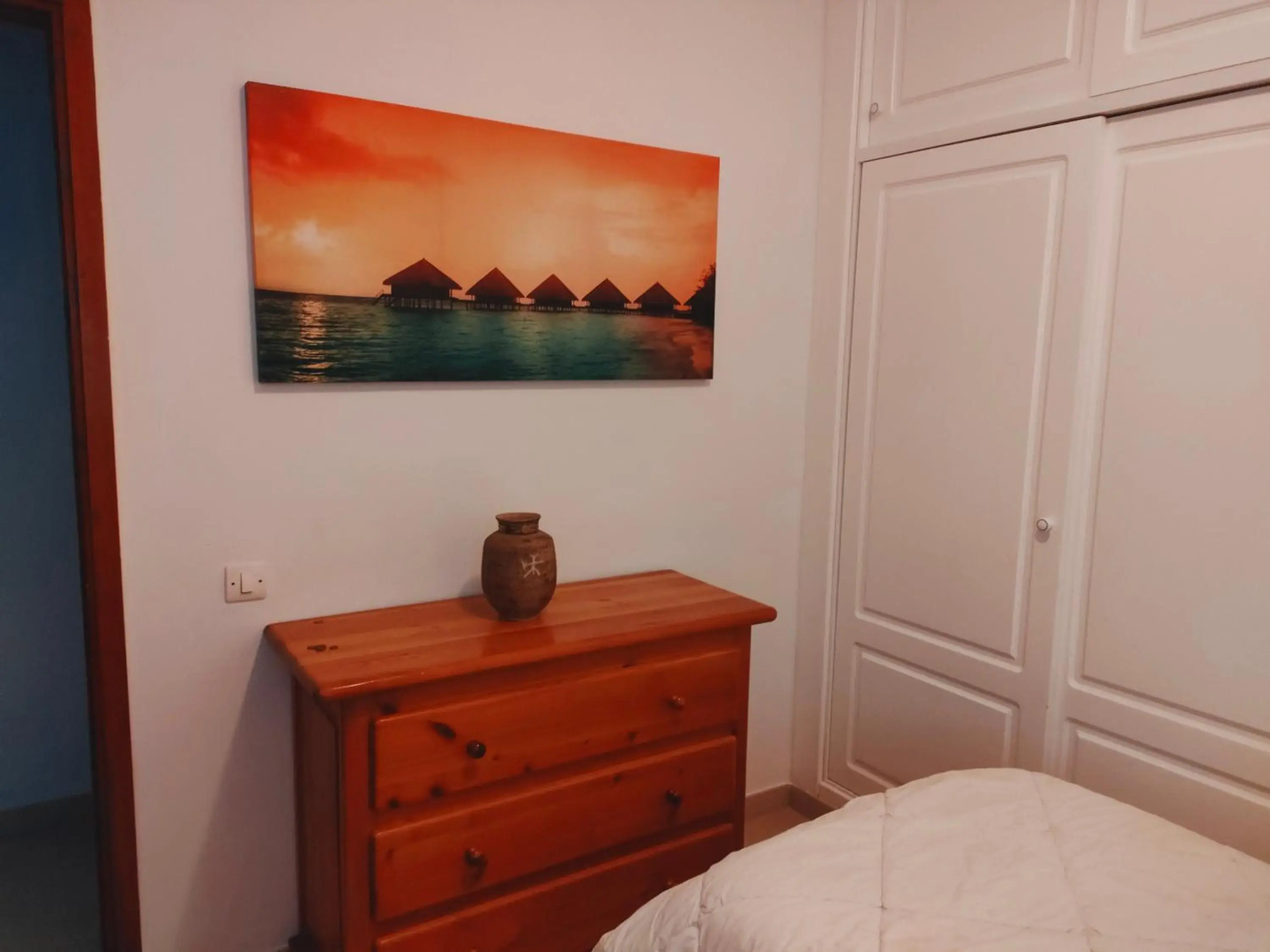 Front line beach with fantastic terrace.