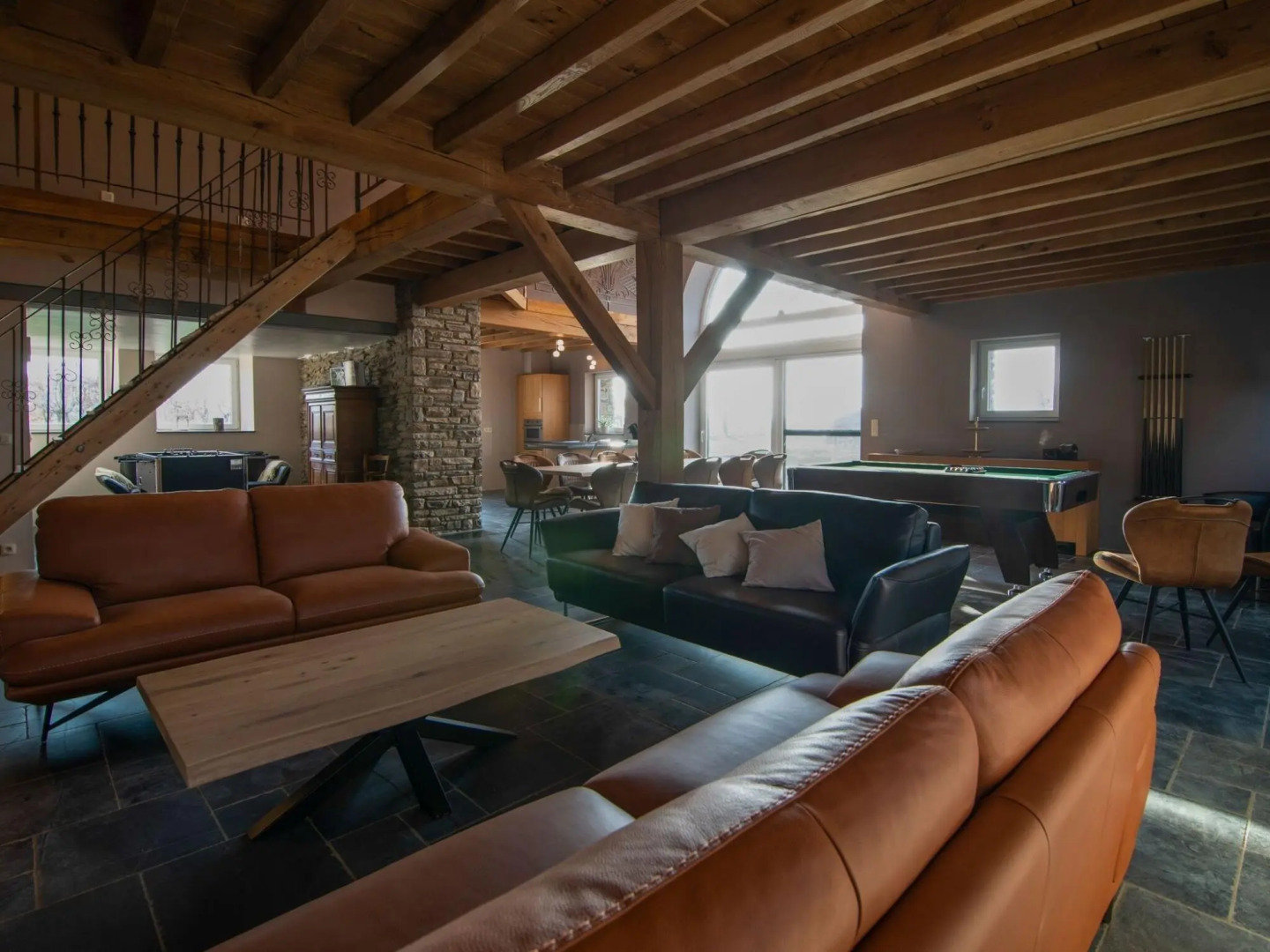 Very spacious house with sauna, spa and countryside views