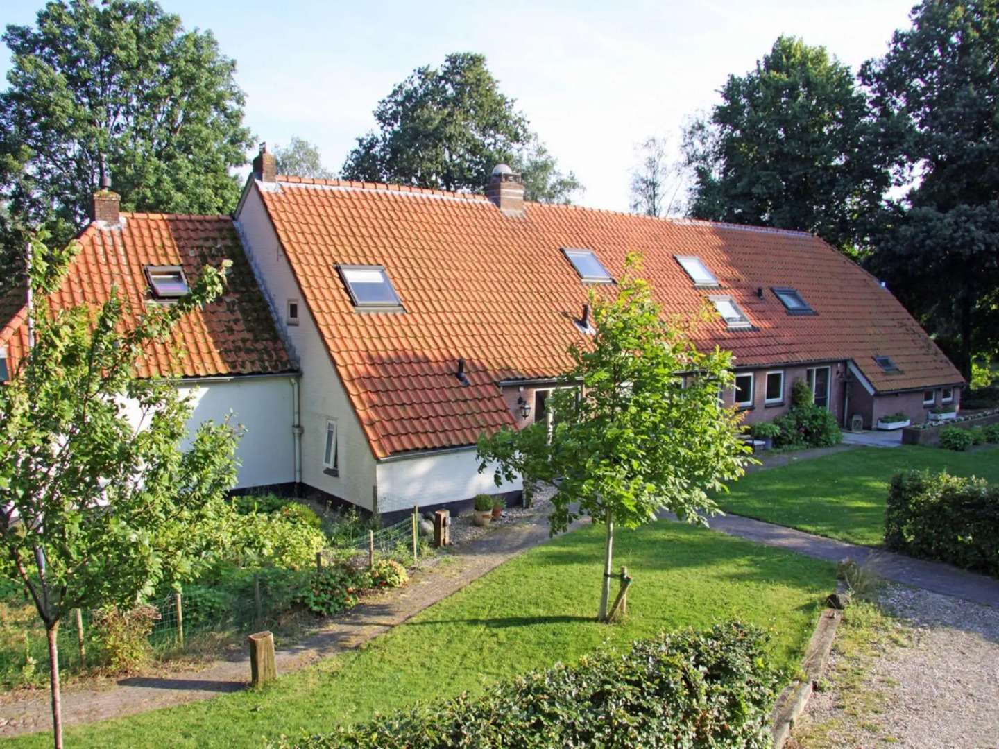 Restored back building of a farm.
